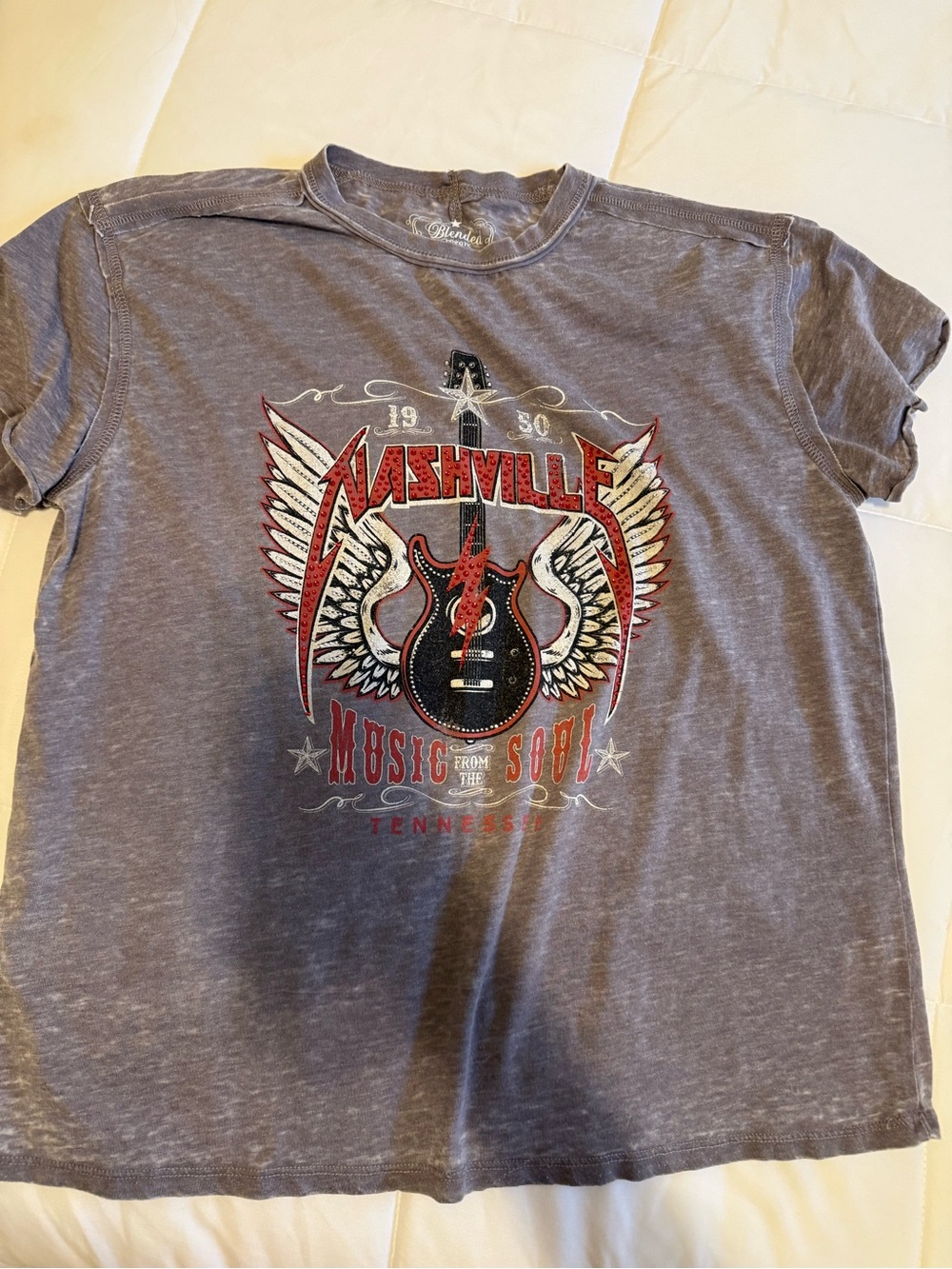 Nashville Music From The Soul Graphic Tee - Gray